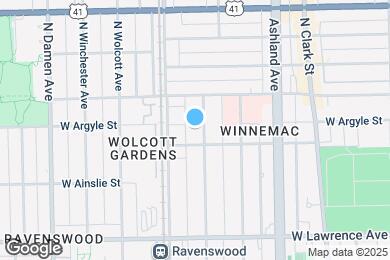 Map image of the property - 4912 N Hermitage Ave