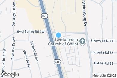 Map image of the property - 312 Drury Ln SW