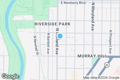 Map image of the property - 2570 N Oakland Ave