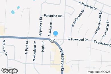 Map image of the property - 404 W Foxwood Dr
