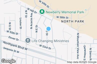 Map image of the property - 5551 N D St