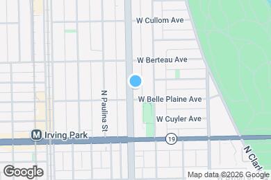 Map image of the property - 4113 N Ashland Ave