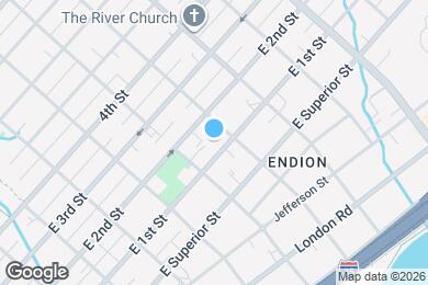 Map image of the property - 1721 E 1st St