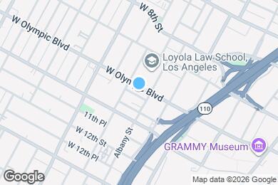 Map image of the property - 1416 W Olympic Blvd