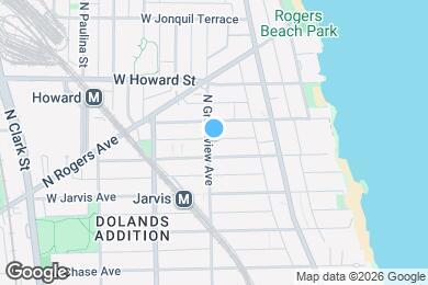 Map image of the property - 7453 N Greenview Ave
