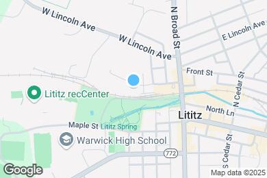 Map image of the property - The Apartments at Lititz Springs