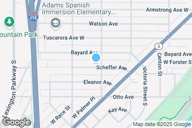 Map image of the property - 931 Scheffer Ave
