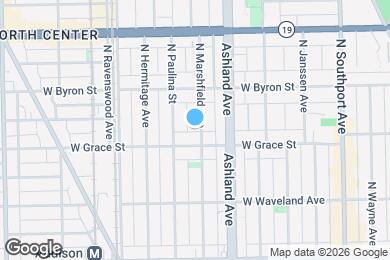 Map image of the property - 3814 N Marshfield Ave