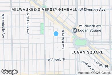 Map image of the property - 2621 N Spaulding Ave