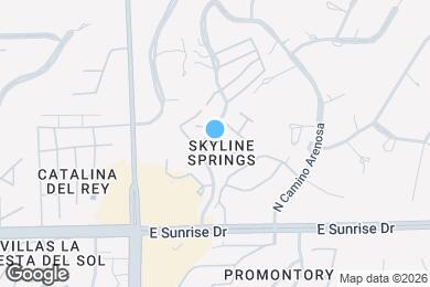 Map image of the property - 5750 N Camino Esplendora