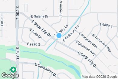 Map image of the property - 883 E Sego Lily Dr