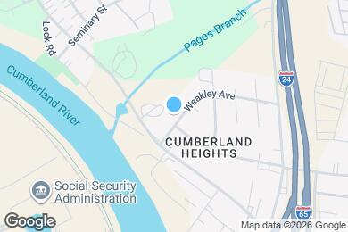 Map image of the property - 519A Weakley Ave