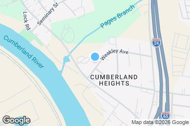 Map image of the property - 519B Weakley Ave