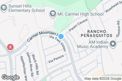 Map image of the property - 13737 Via Tres Vistas