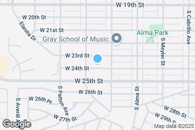 Map image of the property - 1152 W 24th St