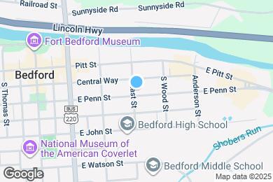 Map image of the property - 403 E Penn St
