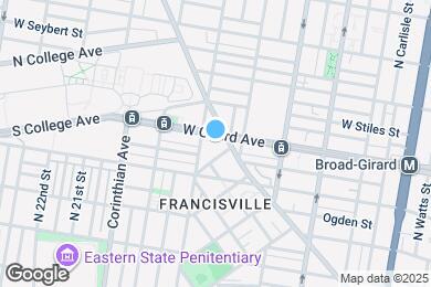 Map image of the property - 1820 W Girard Ave
