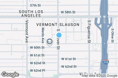Map image of the property - 5928 S Hoover St