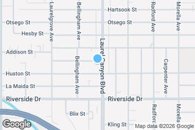 Map image of the property - 4919 Laurel Canyon Blvd