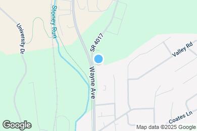 Map image of the property - Blue Ridge Efficiency Apartments