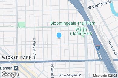 Map image of the property - 1728 N Hermitage Ave