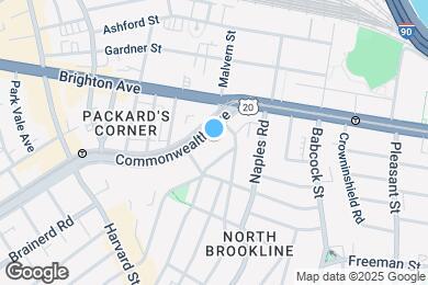 Map image of the property - 1122 Commonwealth Ave