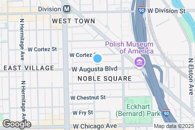 Map image of the property - 1456 W Augusta Blvd