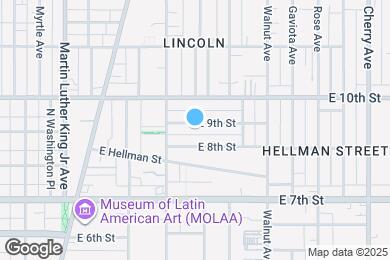 Map image of the property - 1304 E 9th St