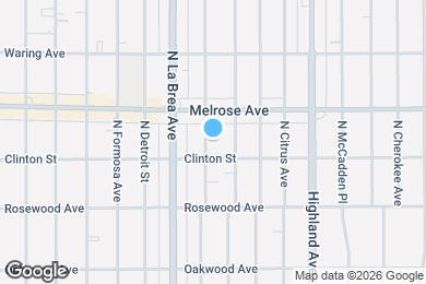 Map image of the property - 616 N Sycamore Ave