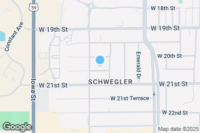 Map image of the property - 1632 W 20th Ter