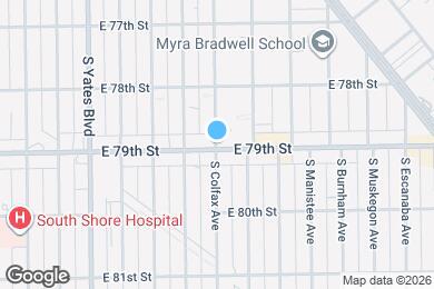 Map image of the property - 7852 S Colfax Ave