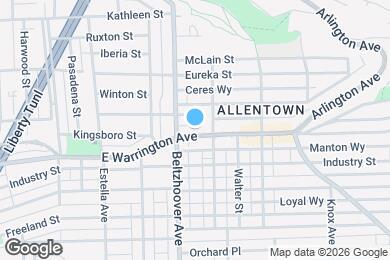 Map image of the property - 615 E Warrington Ave