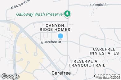 Map image of the property - 7502 E Carefree Dr