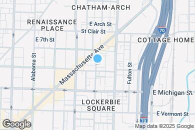 Map image of the property - 611 N Park Ave