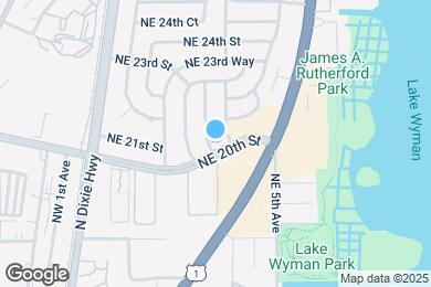 Map image of the property - 445 NE 20th St
