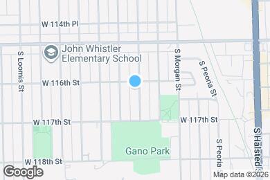 Map image of the property - 11610 S Aberdeen St