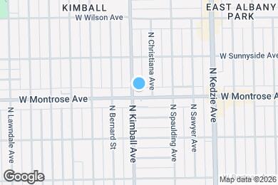 Map image of the property - 4415 N Kimball Ave