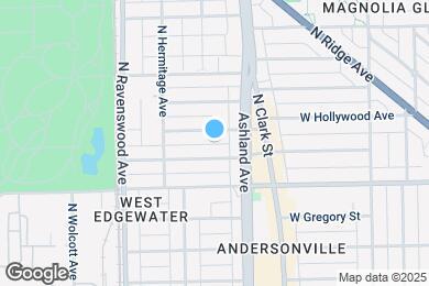 Map image of the property - 1627 W Hollywood Ave