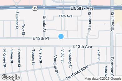 Map image of the property - 13232 E 13th Pl