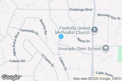 Map image of the property - 4015 Calavo Dr