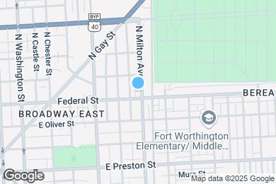 Map image of the property - 1608 N Milton Ave