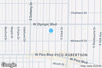 Map image of the property - 446 S La Peer Dr