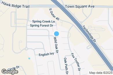 Map image of the property - 419 Wild Oak Dr