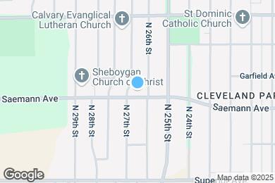 Map image of the property - 2614 Saemann Ave