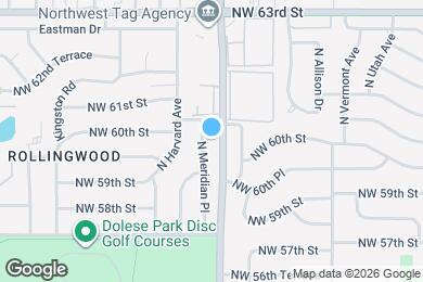 Map image of the property - 6020 N Meridian Pl