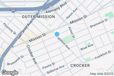 Map image of the property - 130 Templeton Ave