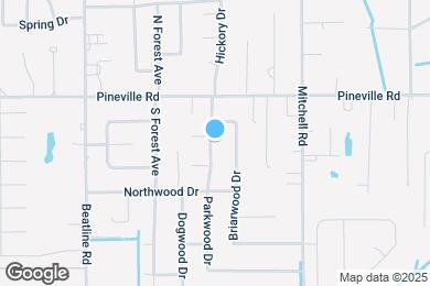 Map image of the property - 609 Parkwood Dr