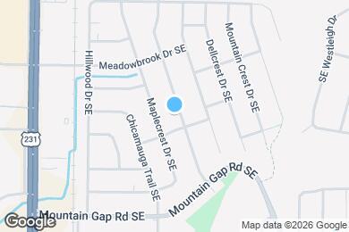 Map image of the property - 11318 Crestfield Dr SE