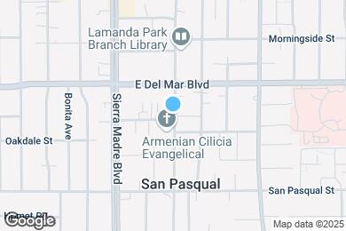 Map image of the property - 285 S Santa Anita Ave