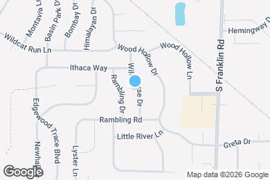 Map image of the property - 5602 Wild Horse Dr
